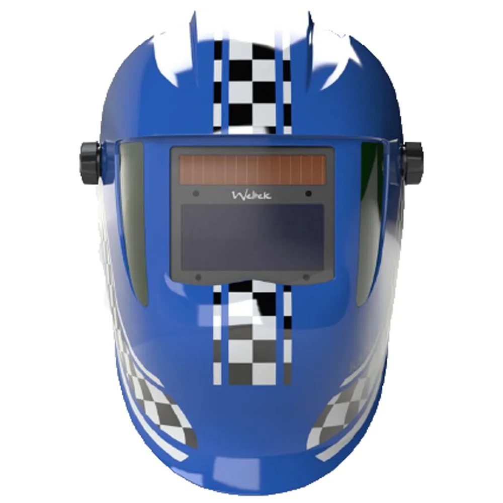 Maschera per saldatura a cristalli liquidi Racing Blue S4